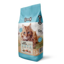 [Zestaw x3] Canun Cats Cocktail 12kg karma dla kotów bogata w drób(25%) i olej rybny 3 x 4kg
