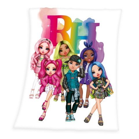 Koc polarowy 130x160 Rainbow High lalki kolorowy H24