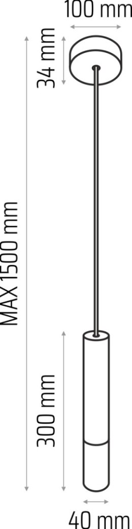 Madera2 klosz 1 pł biały