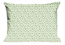 Poszewka bawełniana 50x60 1582N beżowa niebieskie kwiatuszki Classic E24