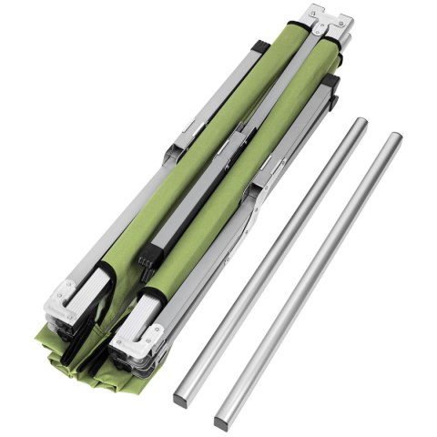 ŁÓŻKO TURYSTYCZNE SKŁADANE Z POKROWCEM ZIELONE