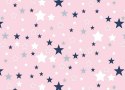 Poszewka bawełniana 40x60 362K gwiazdki różowa Kids 24