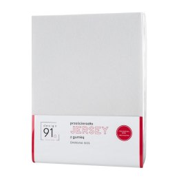 Prześcieradło jersey z gumką 140x200 białe na wysoki materac 30 cm 125 g/m2