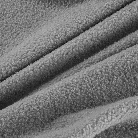 Koc narzuta 200x220 Bukla srebrny baranek z mikrofibry Eurofirany