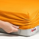 Prześcieradło jersey z gumką 200x220 pomarańczowe 050 grube 150g/m2 KARO