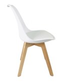 Krzesło skandynawskie MONZA WHITE PU II GATUNEK