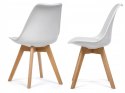 Krzesło skandynawskie MONZA WHITE PU II GATUNEK