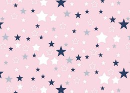Poszewka bawełniana 40x60 362K gwiazdki różowa Kids 24