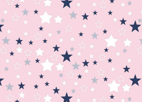 Poszewka bawełniana 40x60 362K gwiazdki różowa Kids 24