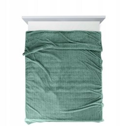 Koc narzuta z mikrofibry 220x200 Cindy miętowy