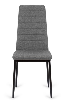 Krzesło tapicerowane zestaw 4 VALVA LINE FABRIC GREY