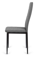 Krzesło tapicerowane zestaw 4 VALVA LINE FABRIC GREY