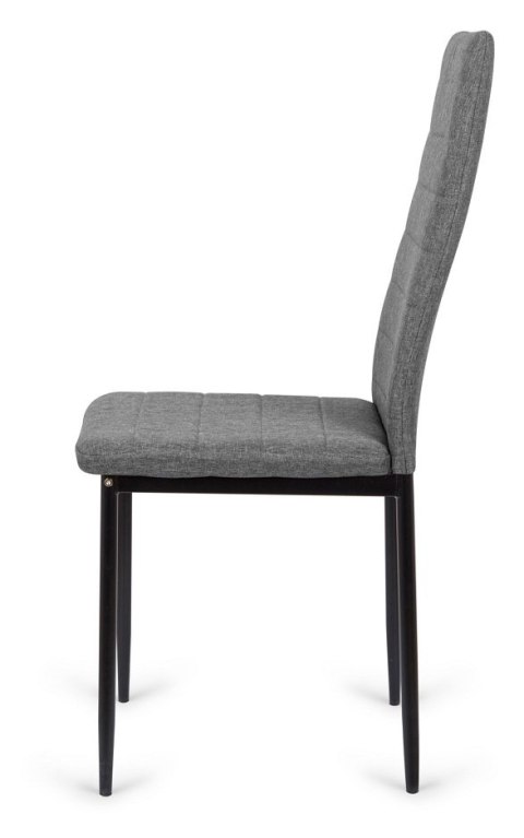 Krzesło tapicerowane zestaw 4 VALVA LINE FABRIC GREY
