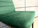 Krzesło tapicerowane zestaw 4 VALVA LINE VELVET GREEN