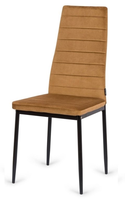 Krzesło tapicerowane zestaw 4 VALVA LINE VELVET TRUFLE