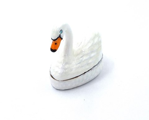Wyjątkowe, metalowe pudełeczko prezentowe - Łabędź - B0736-02