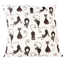 Poszewka z kory 40x40 998E Koty Kotki Kotek obustronna na zamek