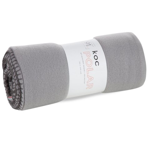 Koc narzuta 150x200 Polar srebrny pled D91