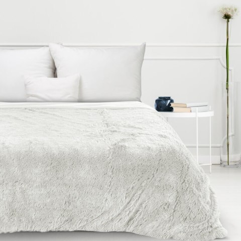 Koc narzuta 150x200 Tiffany 1 kremowy włochacz pled D91