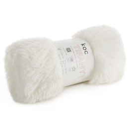 Koc narzuta 170x210 Tiffany 1 kremowy włochacz pled D91