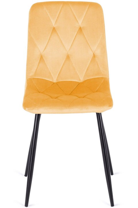Krzesło tapicerowane BORGO VELVET MUSTARD II GATUNEK
