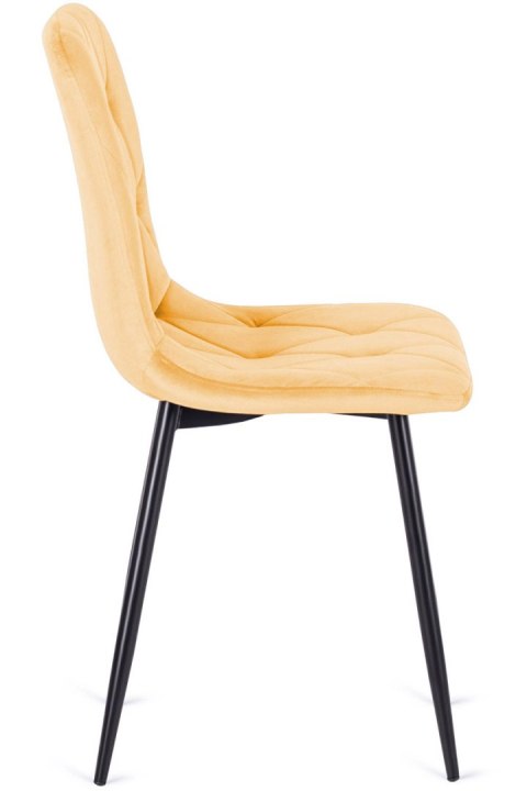 Krzesło tapicerowane BORGO VELVET MUSTARD II GATUNEK
