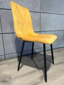 Krzesło tapicerowane BORGO VELVET MUSTARD II GATUNEK