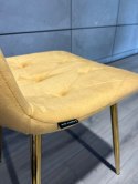 Krzesło tapicerowane BORGO VELVET MUSTARD II GATUNEK