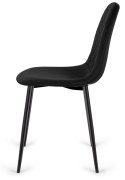 Krzesło tapicerowane CARO VELVET BLACK II GATUNEL