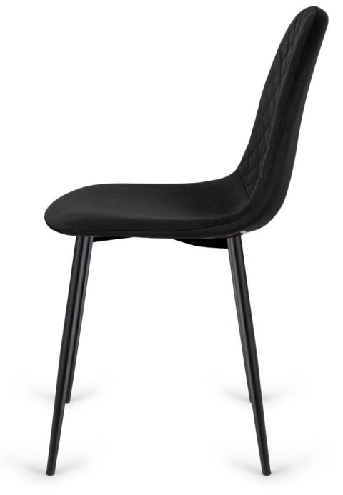 Krzesło tapicerowane CARO VELVET BLACK II GATUNEL