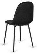 Krzesło tapicerowane CARO VELVET BLACK II GATUNEL