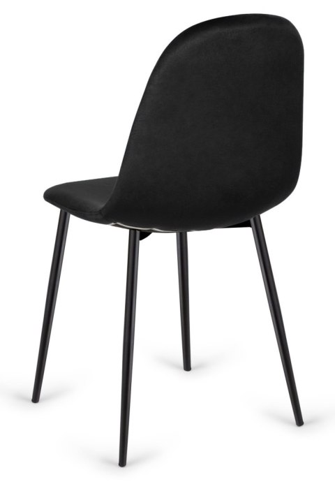 Krzesło tapicerowane CARO VELVET BLACK II GATUNEL