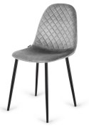 Krzesło tapicerowane CARO VELVET GREY II GATUNEK