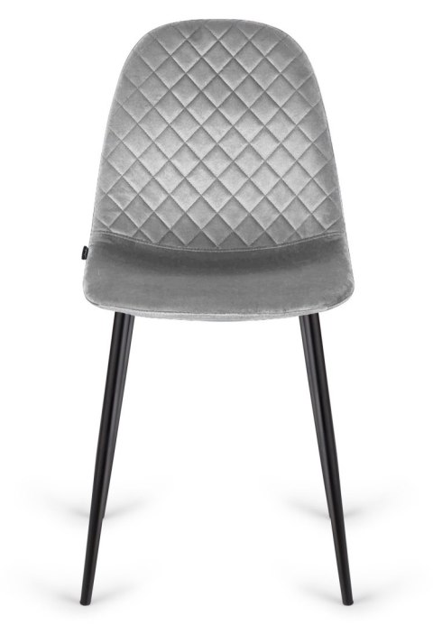 Krzesło tapicerowane CARO VELVET GREY II GATUNEK