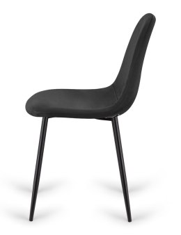 Krzesło tapicerowane GIULIA VELVET BLACK II GATUNEK