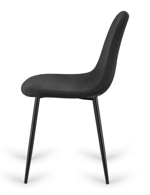 Krzesło tapicerowane GIULIA VELVET BLACK II GATUNEK