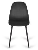 Krzesło tapicerowane GIULIA VELVET BLACK II GATUNEK