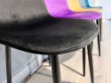 Krzesło tapicerowane GIULIA VELVET BLACK II GATUNEK