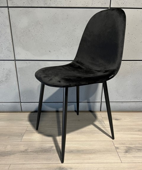 Krzesło tapicerowane GIULIA VELVET BLACK II GATUNEK
