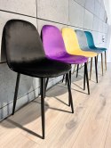 Krzesło tapicerowane GIULIA VELVET BLACK II GATUNEK