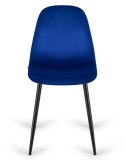 Krzesło tapicerowane GIULIA VELVET BLUE II GATUNEK