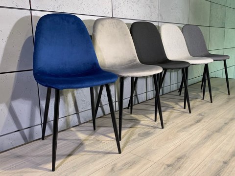 Krzesło tapicerowane GIULIA VELVET BLUE II GATUNEK