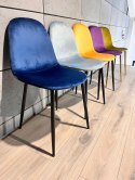 Krzesło tapicerowane GIULIA VELVET BLUE II GATUNEK