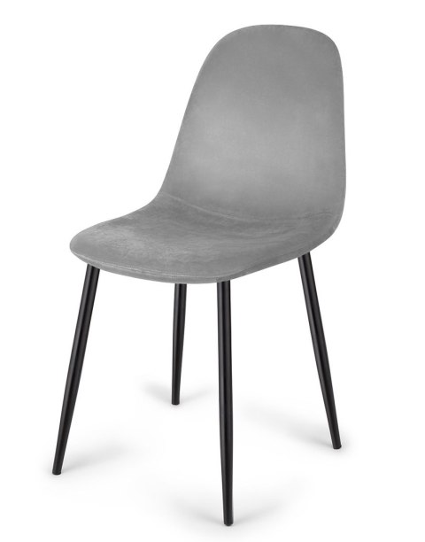Krzesło tapicerowane GIULIA VELVET GREY II GATUNEK