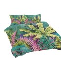 Pościel bawełniana 160x200 Liście zielona kolorowa Universal Matex