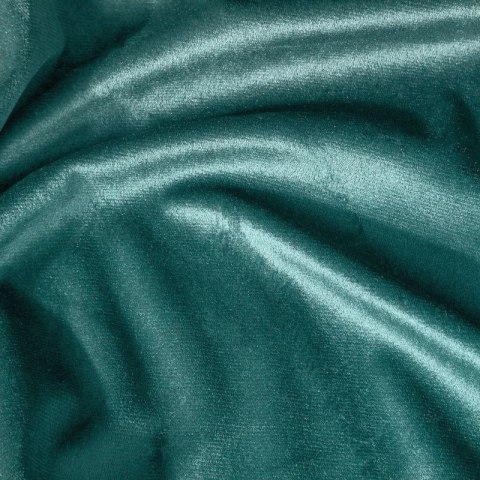 Zasłona gotowa na przelotkach 140x250 turkusowa ciemna welurowa Rosa