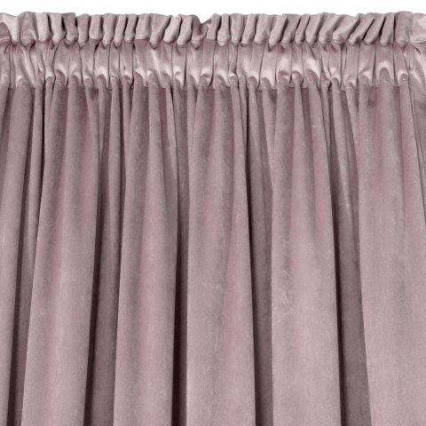 Zasłona gotowa na taśmie 135x270 Rosa pudrowa welurowa D91