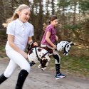 Hobby Horse z kantarem - łaciaty - appaloosa - czarno biały - dla dziecka