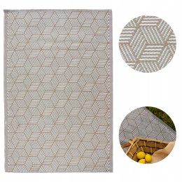 Dywan zewnętrzny 120x170 Luz na balkon taras beżowy geometria
