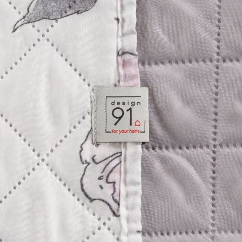 Narzuta dekoracyjna 220x240 Flower 07 pudrowa kwiaty D91